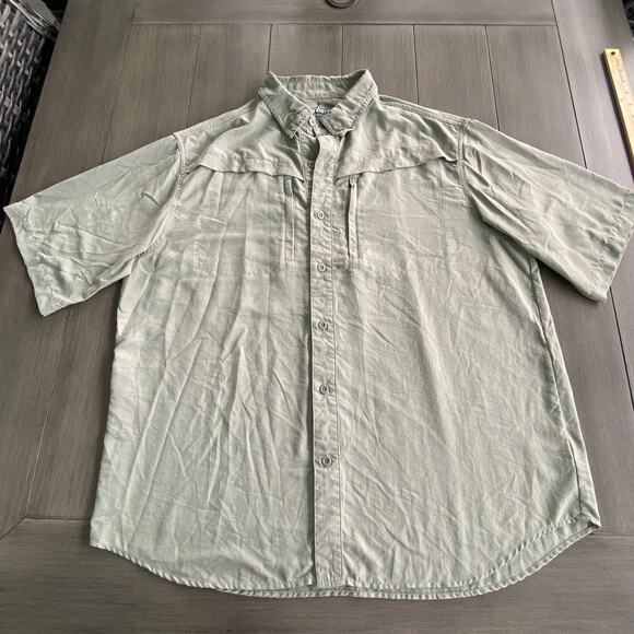 Habit Outdoors Other - Habit Men’s Outdoor Shirt • Large • Green • Vented Mesh • UPF • Short Sleeve